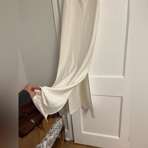 BHLDN Cali Satin Cowl-Neck Midi Slip Dress (US 0) - Picture 4 of 5